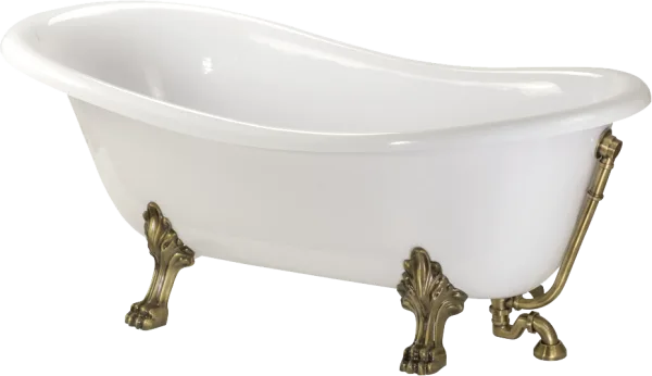 Ванна из искусственного камня Migliore Milady 26921 185x80 см, отдельностоящая, белая, овальная, с д Sancos — Оригинал