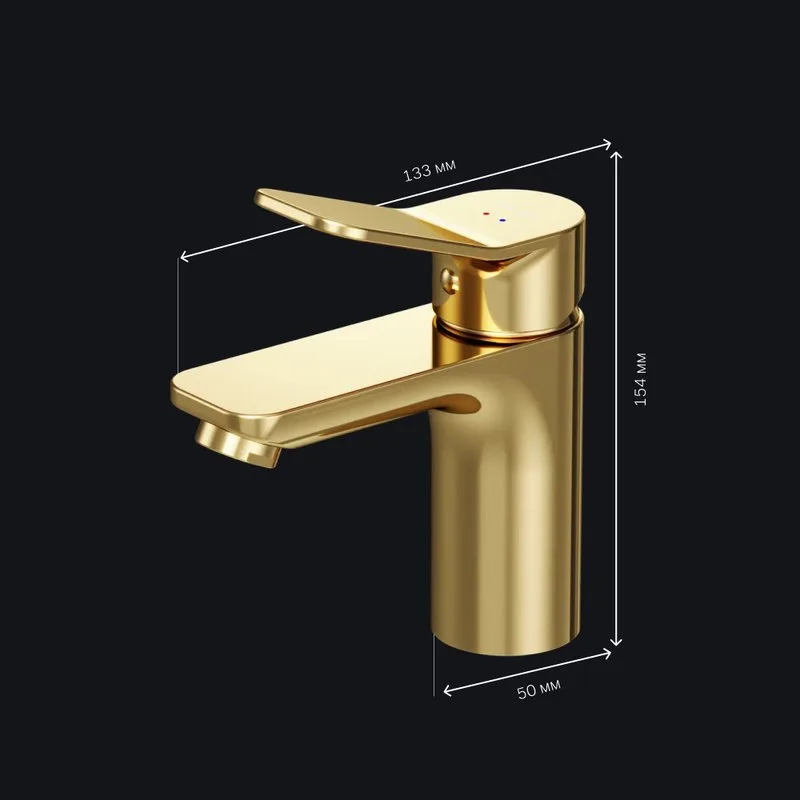 Смеситель для раковины AM.PM X-Joy F85A02199 золото Sancos — официальный сайт