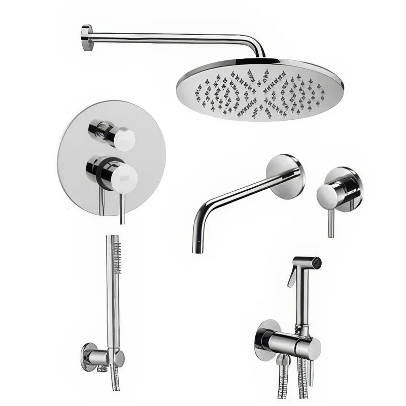 Комплект для ванной Paffoni Light KITZLIG018CR006 С ВНУТРЕННЕЙ ЧАСТЬЮ, хром Sancos — официальный сайт