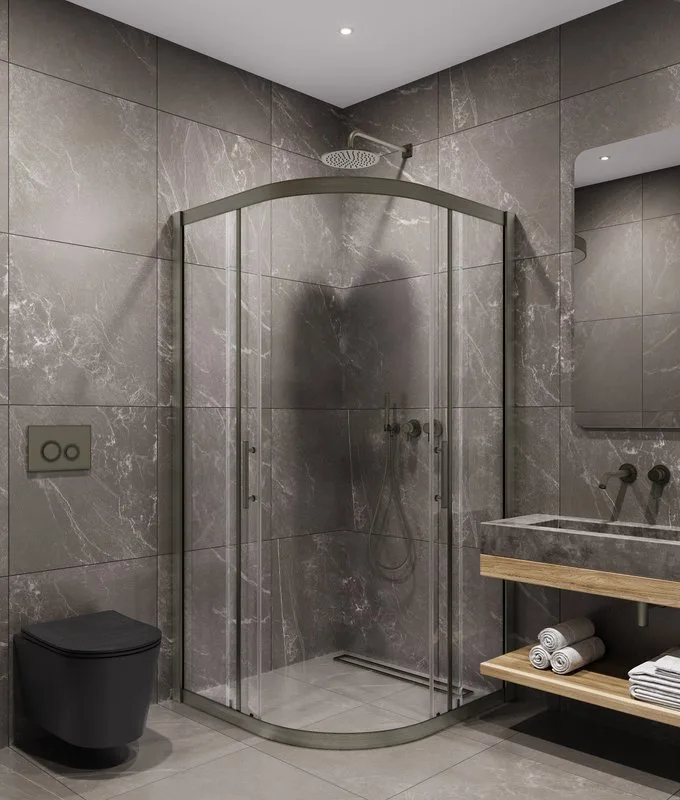 Душевой уголок Timo TPSS-90/13C-8 90x90 см, профиль никель, стекло прозрачное Sancos — официальный сайт