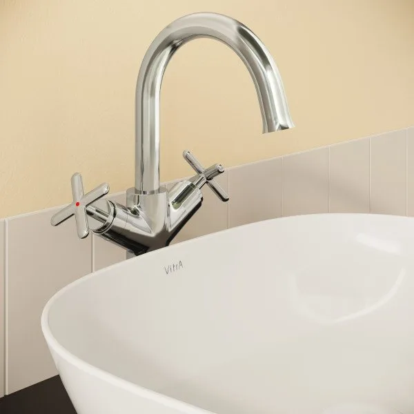 Смеситель для раковины VitrA Origin Classic A42886 хром Sancos — официальный сайт