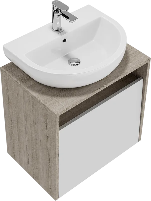 Тумба под раковину без столешницы KERAMA MARAZZI Pro 60 подвесная, белый, дуб орегон Sancos — официальный сайт