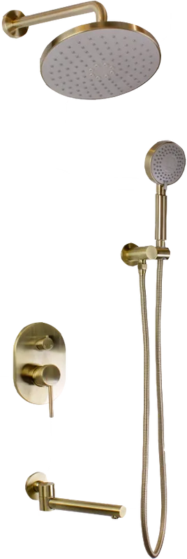 Душевой комплект Bronze de Luxe Scandi 14582BR, С ВНУТРЕННЕЙ ЧАСТЬЮ, бронзовый Sancos — официальный сайт