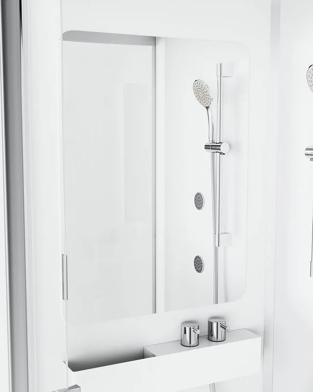 Душевая кабина AM.PM Like W80C-019A-090MTA с высоким поддоном, с сиденьем Sancos — официальный сайт
