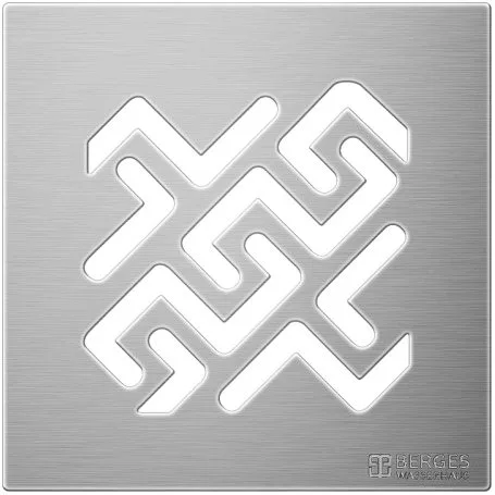 Душевой трап Berges Zentrum Antik 090364, 10x10 см, матовый хром Sancos — официальный сайт