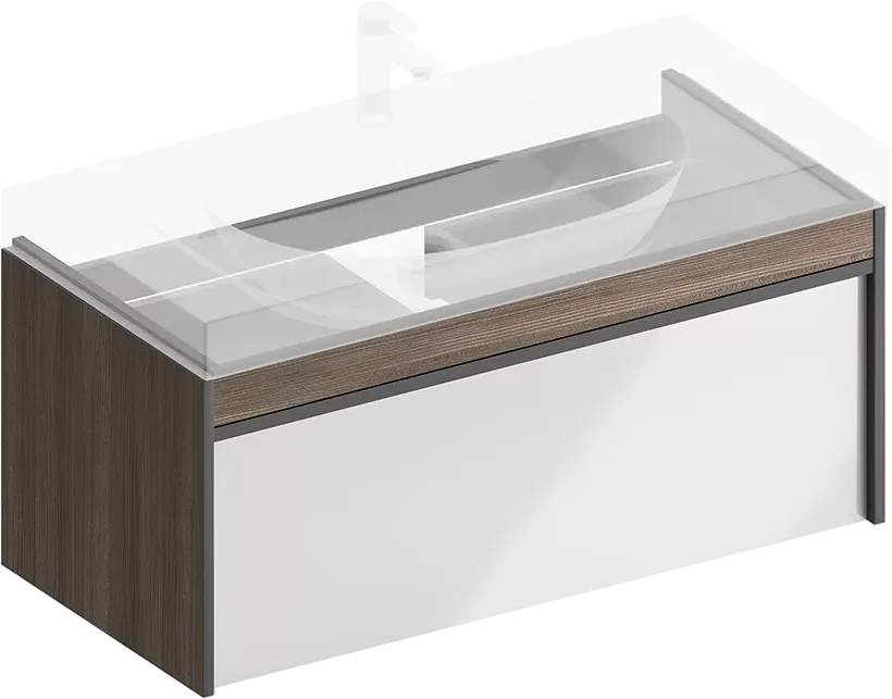 Тумба под раковину без столешницы KERAMA MARAZZI Modula 100 подвесная, арабика Sancos — официальный сайт
