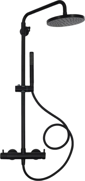 Душевая стойка AQUAme AQM8001MB, матовая черная