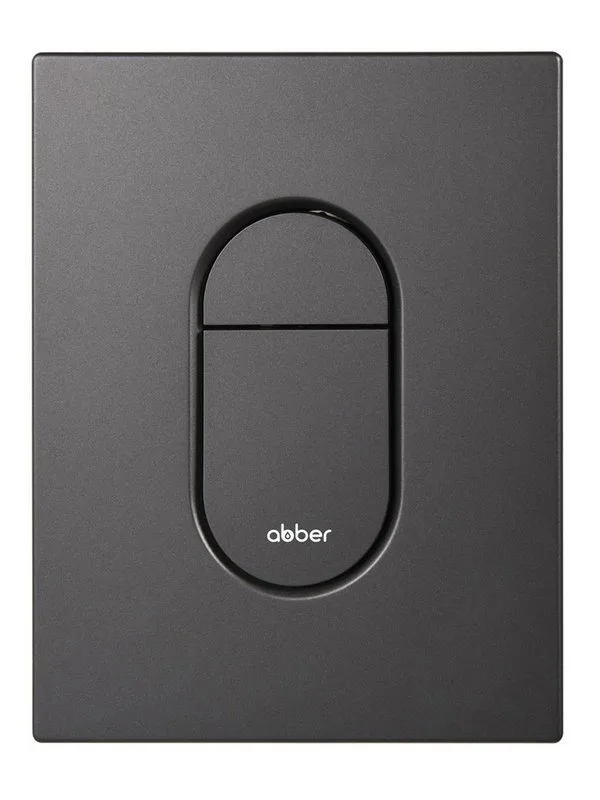 Кнопка смыва для инсталляции Abber AC0124NG АБС-пластик, цвет оружейная сталь