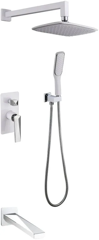 Душевой комплект Boheme Venturo 374-W-2, белый, хром Sancos — официальный сайт