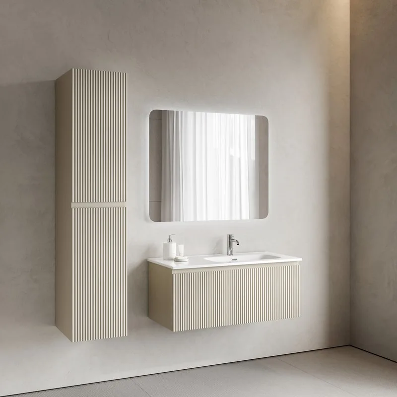 Тумба под раковину Sancos Snob R 1.0 100 подвесная Beige soft (капучино), SNR1.0100RCE Sancos — официальный сайт