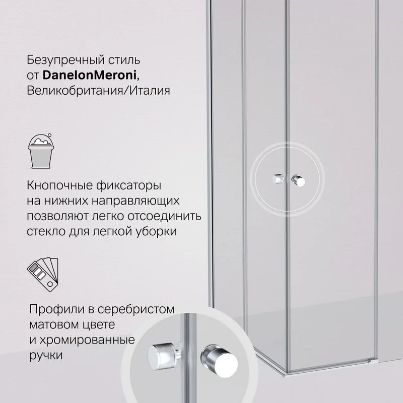 Душевой уголок AM.PM X-Joy W94G-403-9090-МТ1К 90х90 см Sancos — официальный сайт