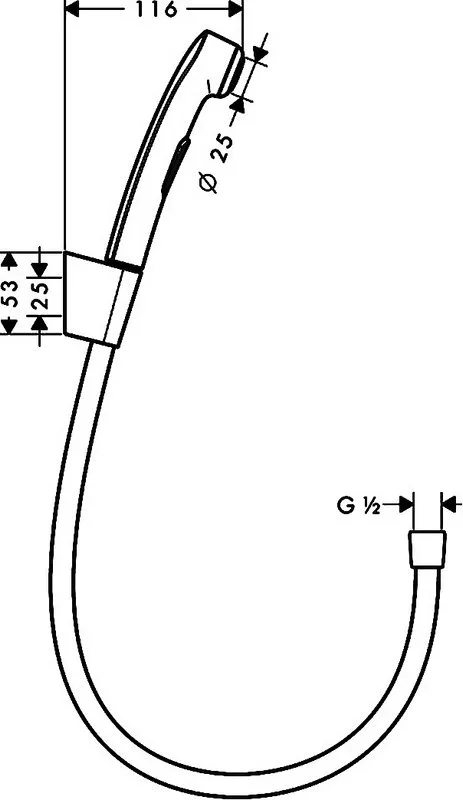 Гигиенический душ Hansgrohe 32128000 Sancos — официальный сайт