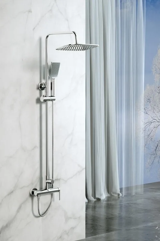 Душевая стойка BelBagno Acqua ACQUA-DOCM-CRM, хром Sancos — официальный сайт