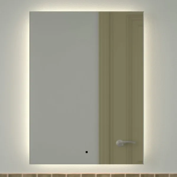 Зеркало Defesto Glow DF 2507R 60х80 с LED-подсветкой, 4 500 K, инфракрасный выключатель