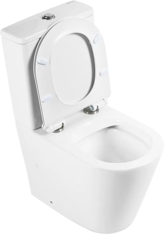 Унитаз-компакт напольный BelBagno Flay-r BB2149CPR BB2111SC с микролифтом, безободковый, глянцевый б Sancos — официальный сайт