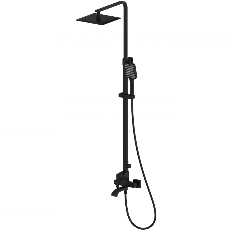 Душевая стойка Wonzon & Woghand FLEX WW-88047072-MB, матовая черная Sancos — официальный сайт