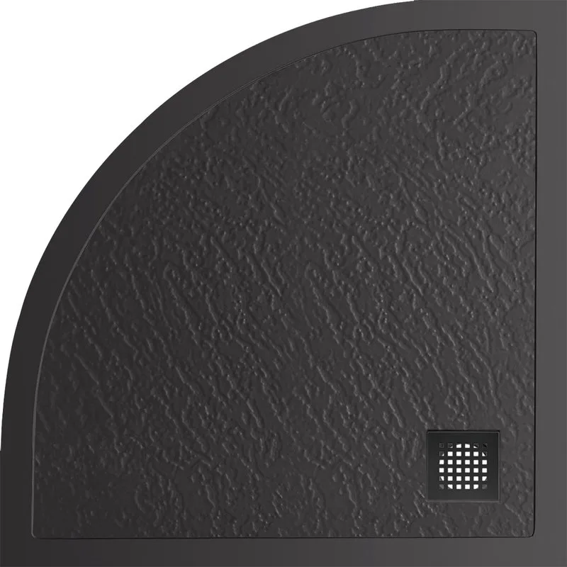 Поддон для душа BelBagno Uno TRAY-MR-UNO-R-90-550-35-NERO-NO 90х90, черный матовый, с сифоном Sancos — официальный сайт