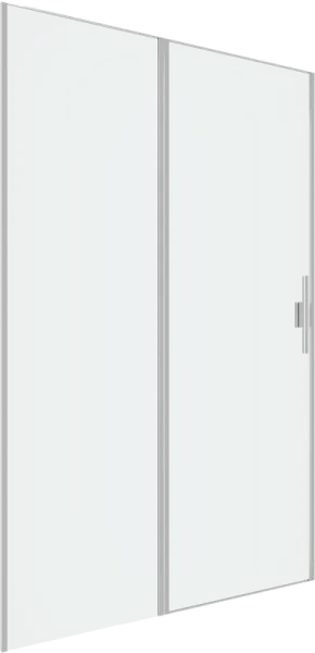 Душевая дверь в нишу Allen Brau Priority 3.31032.BA 120 см, профиль серебро браш, стекло прозрачное 