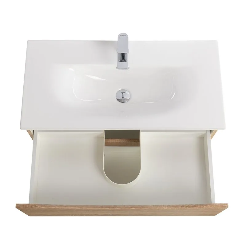 Тумба под раковину без столешницы BelBagno Marino-cer-mini 80 подвесная, rovere bianco Sancos — официальный сайт