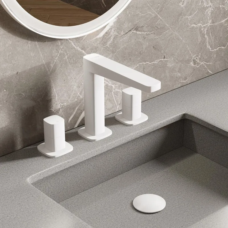 Смеситель для раковины Wasserkraft Saale 9535 белый soft-touch Sancos — официальный сайт