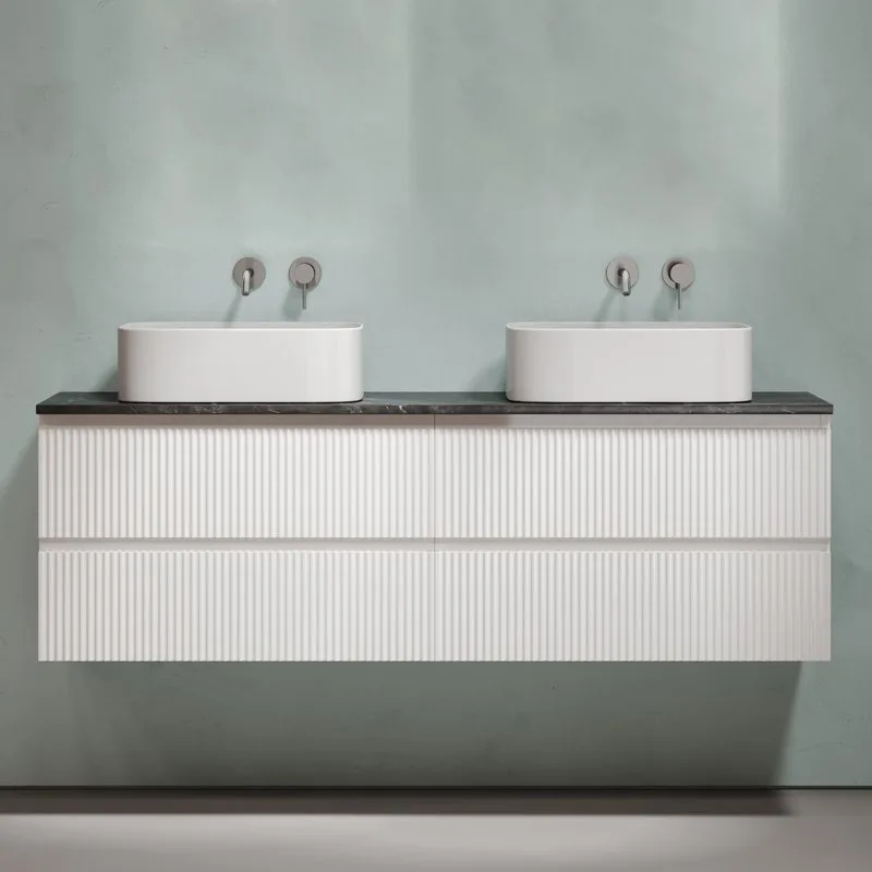 Тумба с раковиной Sancos Snob R 160 bianco, столешница черный мрамор TT160A1, раковина CN6052 Sancos — официальный сайт