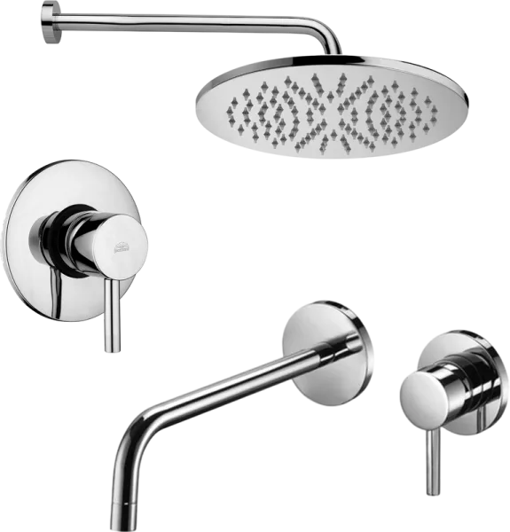 Комплект для ванной Paffoni Light KITLIG011CR006 С ВНУТРЕННЕЙ ЧАСТЬЮ, хром Sancos — Оригинал