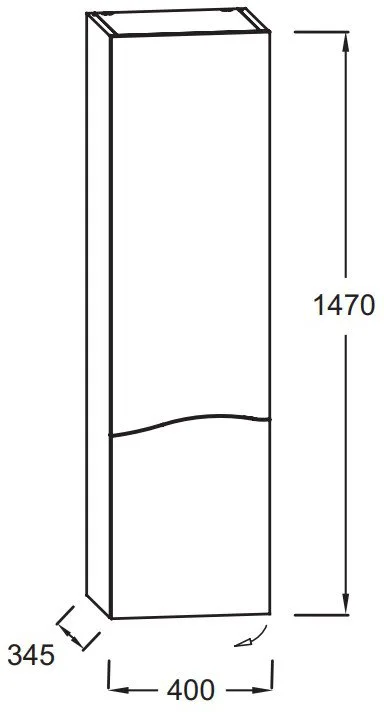 Шкаф-пенал для ванной Jacob Delafon Sherwood EB1836LRU-P6 L натуральный дуб Sancos — официальный сайт