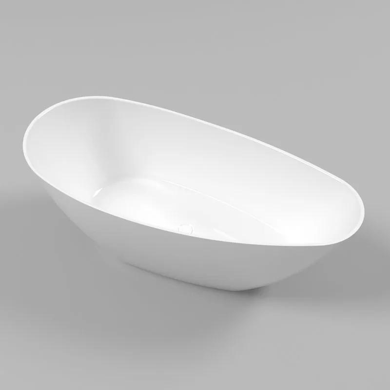 Ванна из искусственного камня WHITECROSS Spinel A 150x70 см, отдельностоящая, белая, овальная, с дон Sancos — официальный сайт