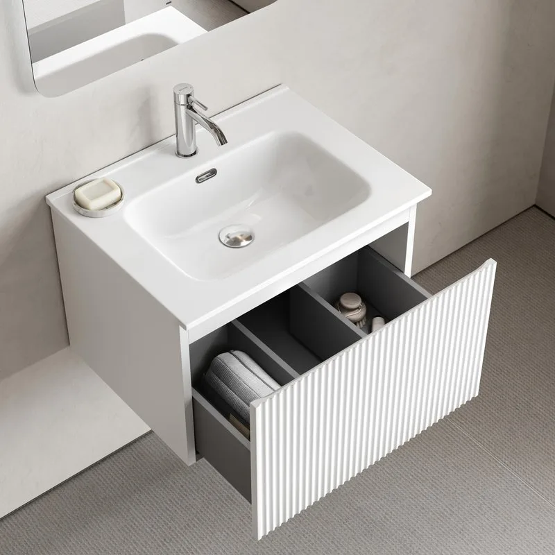 Тумба под раковину Sancos Snob R 1.0 60 подвесная Bianco (белый), SNR1.060W Sancos — официальный сайт