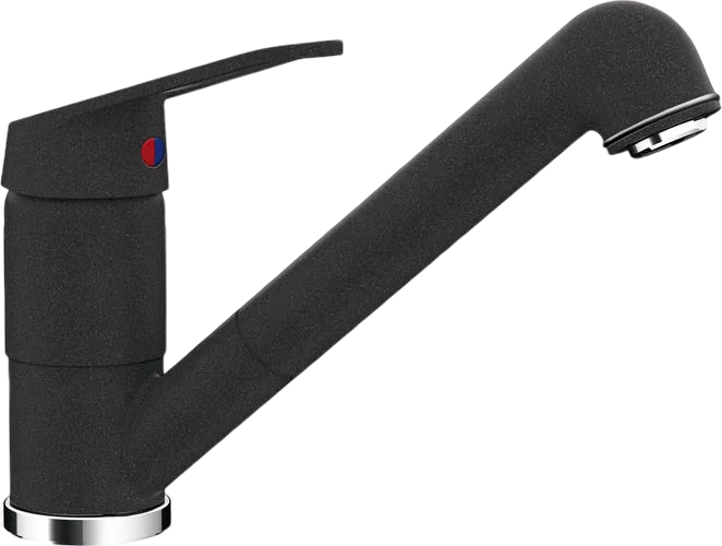 Смеситель для кухни Schock Cristalite Cosmo-D выдвижной излив, оникс Sancos — официальный сайт