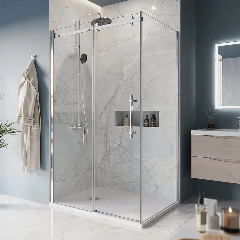 Душевой уголок BelBagno Marino -AH-1-110/90-C-Cr профиль хром Sancos — официальный сайт