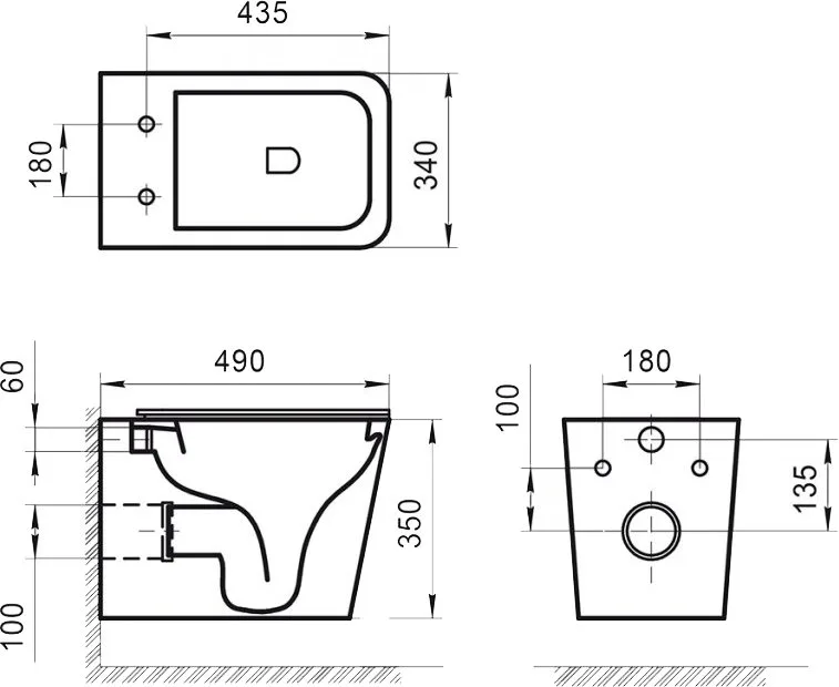 Чаша для унитаза подвесного BelBagno Ardente-R BB520CHR Sancos — официальный сайт