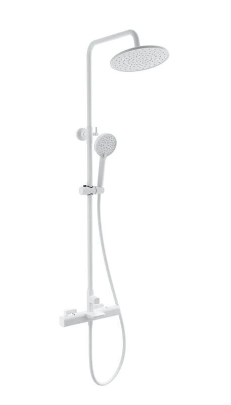 Душевая стойка Wonzon & Woghand Plate WW-C3017-A-MW, матовая белая Sancos — официальный сайт