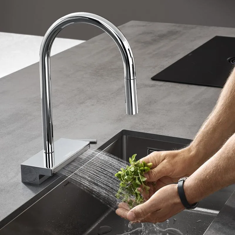 Смеситель для кухни Hansgrohe Aquno Select M81 Aquno Select M81 73831000 хром Sancos — официальный сайт