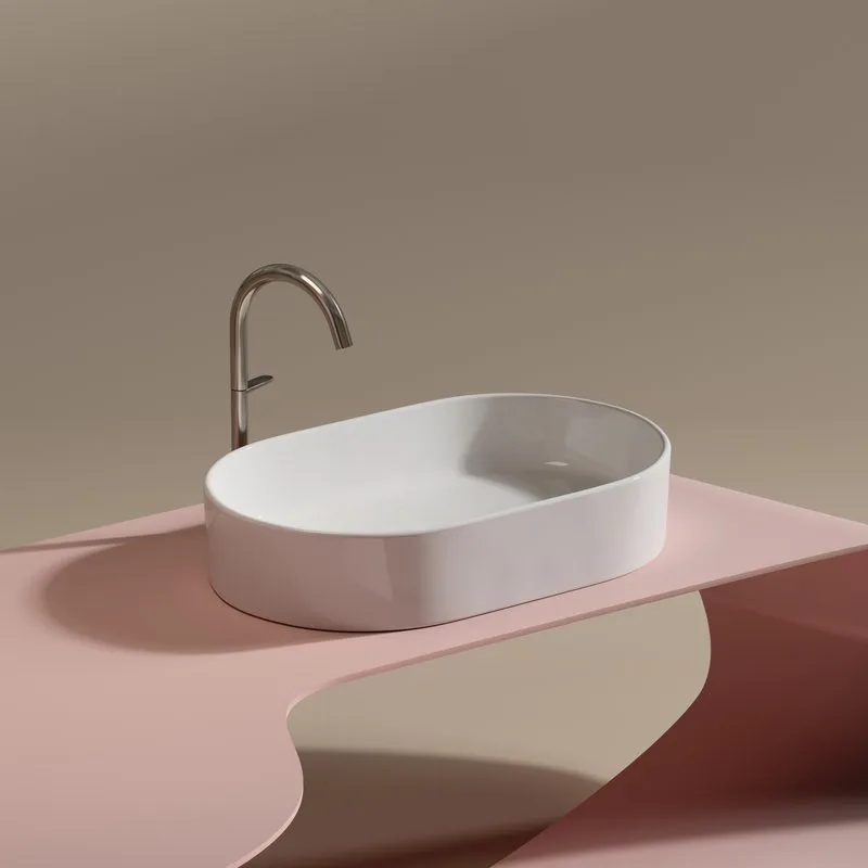 Накладная раковина Ceramicanova Element CN6048 белая Sancos — официальный сайт