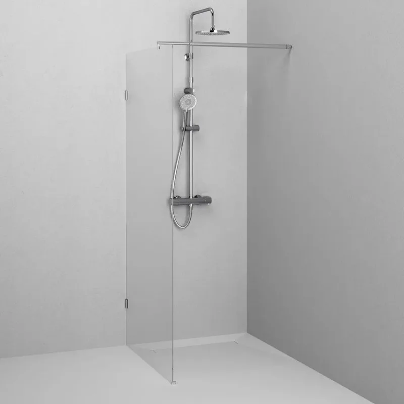 Душевая перегородка AM.PM X-Joy W94WI-90-F1-MTE 90x195, фурнитура хром, стекло прозрачное Sancos — официальный сайт