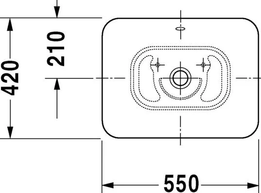 Накладная раковина Duravit Bacino 0334520000 Sancos — официальный сайт