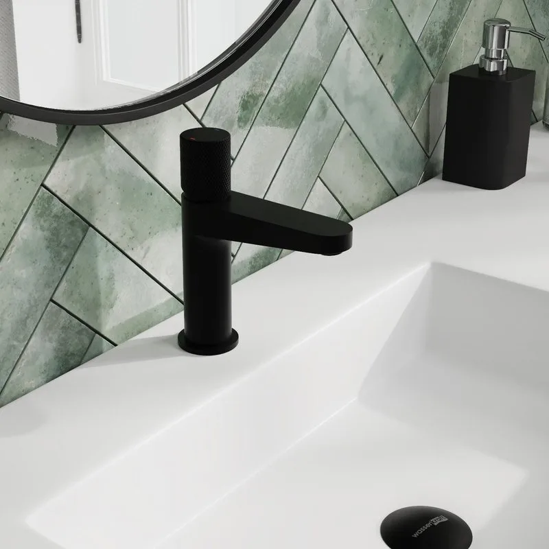 Смеситель для раковины Wasserkraft Fulda 5203 черный soft-touch Sancos — официальный сайт