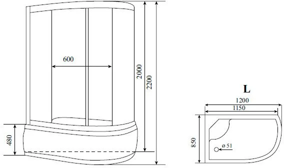 Душевая кабина Timo Standart T-1120 P L Sancos — официальный сайт