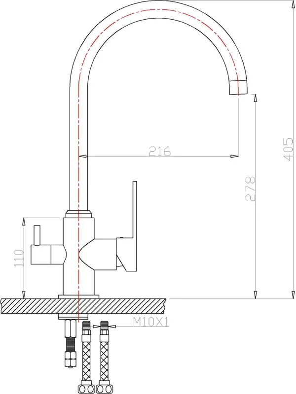 Смеситель для кухни Zorg Sanitary ZR 317 YF-33 Sancos — официальный сайт