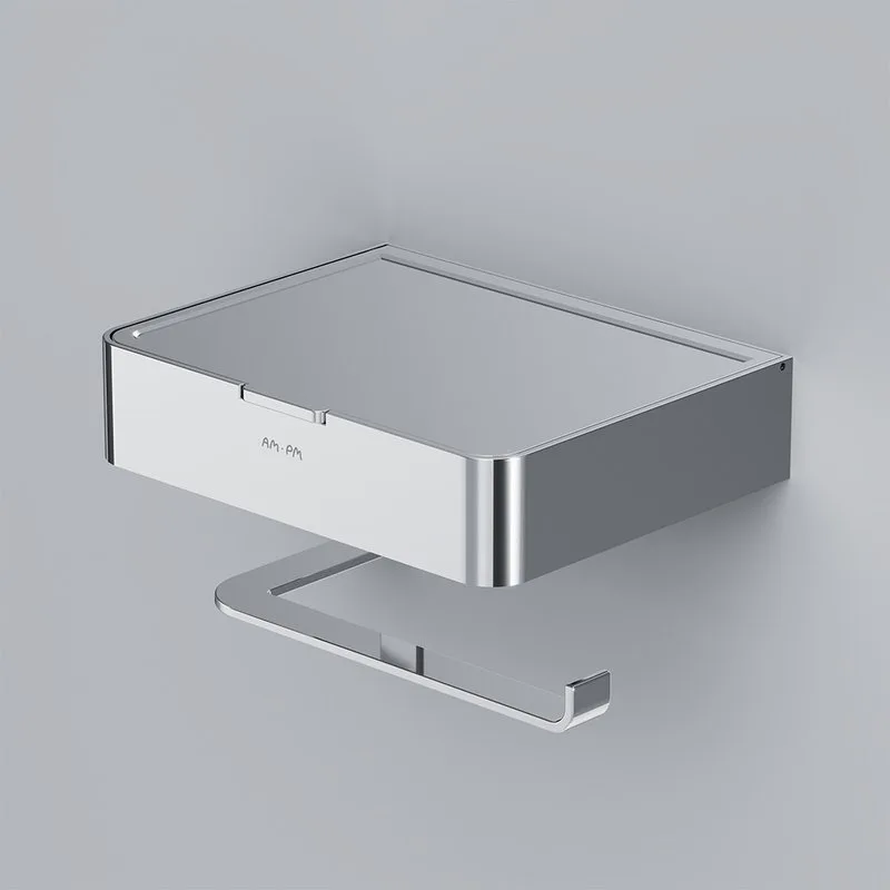 Держатель туалетной бумаги AM.PM Inspire V2.0 A50A341500 с полкой для телефона и контейнером, хром Sancos — официальный сайт