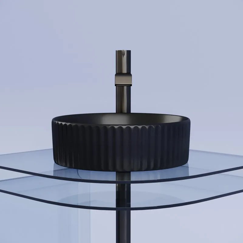 Накладная раковина Ceramicanova Element CN6057MB черная матовая Sancos — официальный сайт