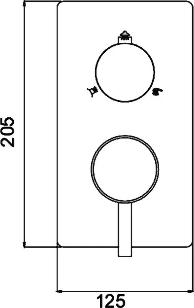Встраиваемый смеситель RGW Shower Panels SP-43-03 С ВНУТРЕННЕЙ ЧАСТЬЮ Sancos — официальный сайт