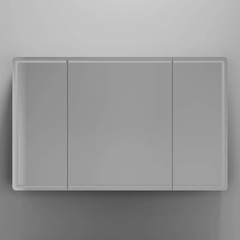 Зеркало-шкаф Sancos Mirror 120 с подсветкой, дуб галифакс натуральный Sancos — официальный сайт