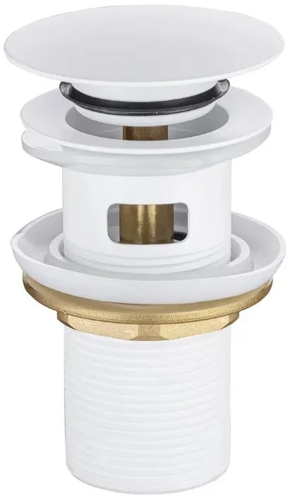 Донный клапан для раковины Splendy AA3071YORMWM с переливом, белый матовый Sancos — официальный сайт
