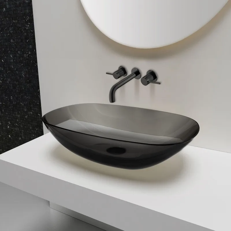 Смеситель для раковины Vincea Groove VBFW-4G1MB С ВНУТРЕННЕЙ ЧАСТЬЮ, черный Sancos — официальный сайт