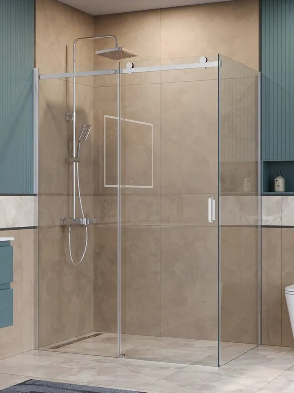 Душевой уголок BelBagno Soft Close-2 AH-1-140/90-C-Cr профиль хром Sancos — официальный сайт