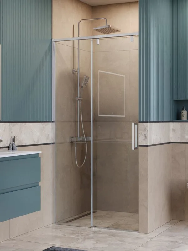 Душевая дверь в нишу BelBagno Soft Close-1 BF-1-100-C-Cr профиль хром Sancos — официальный сайт