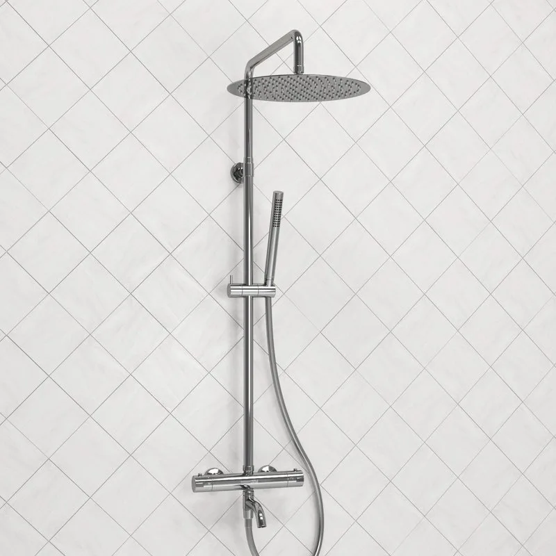 Душевая стойка Wasserkraft Berkel A188.116.137.087.CH Thermo, с термостатом, хром Sancos — официальный сайт