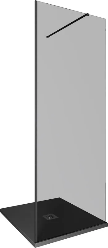 Душевая перегородка Allen Brau Infinity 1 3.21004.BBA.T 80 см, профиль черный браш, стекло тонирован Sancos — официальный сайт
